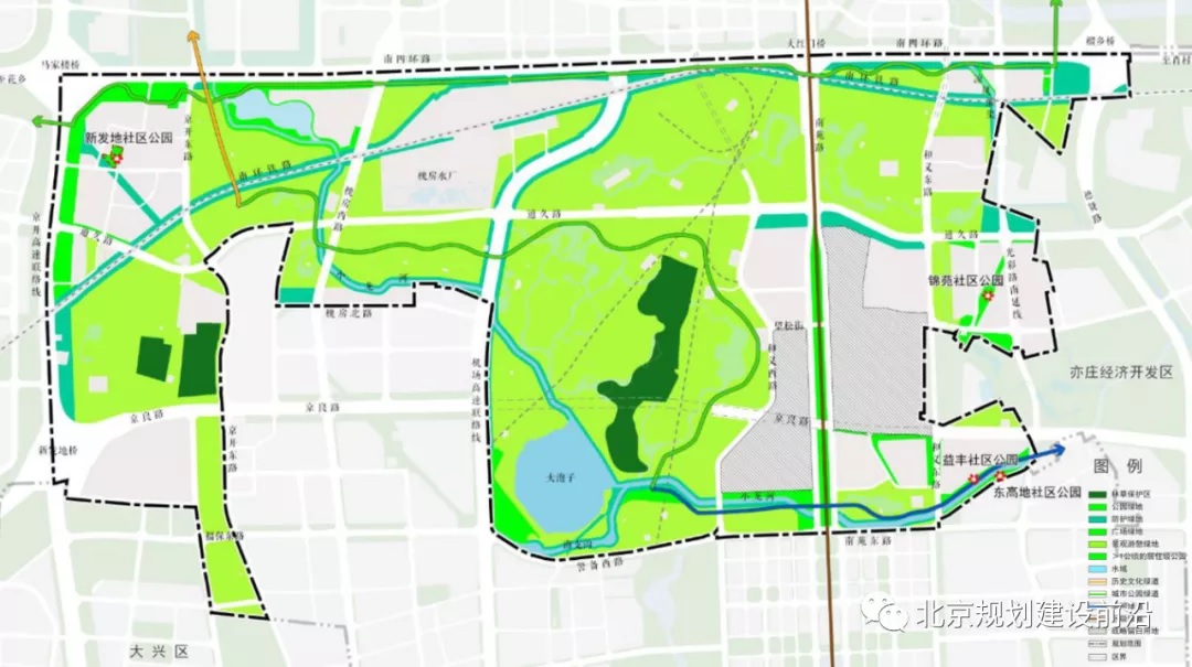 南苑森林湿地公园地区ft00一23012313街区控制性详细规划街区层面2020